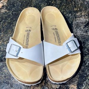 Womens Madrid white single strap Birkenstock white 40